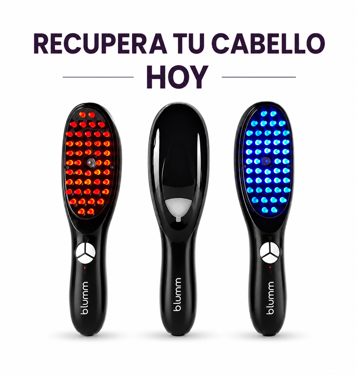Blumm | Cepillo Fototerapia Crecimiento Capilar